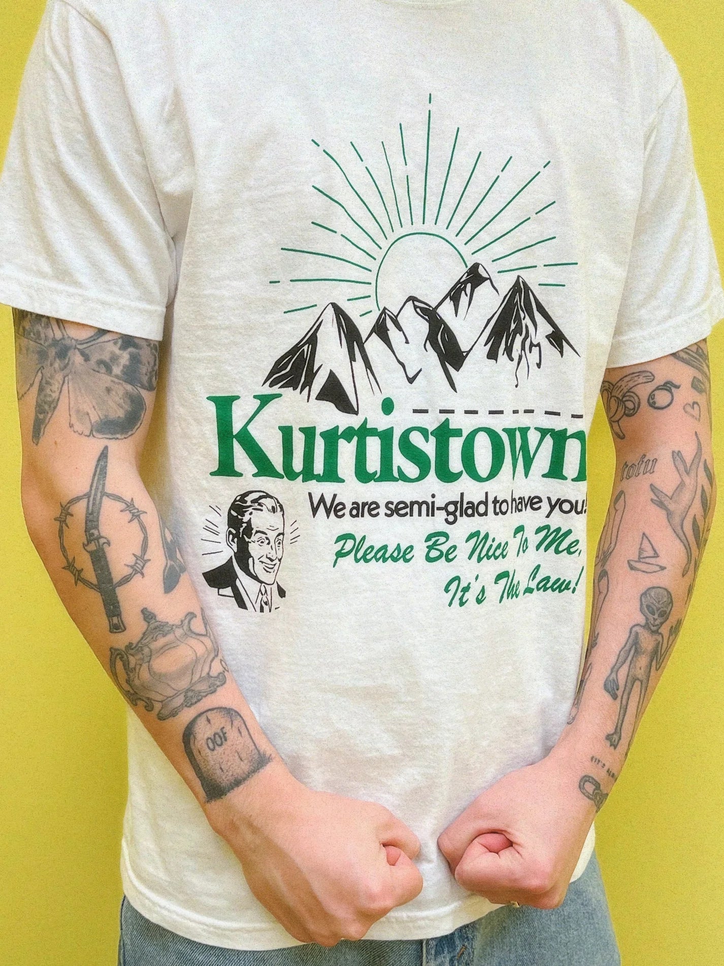 Kurtistown Semi-Glad White Tee